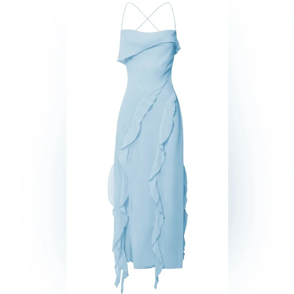 Midi Ruffle Dress - Picture 6 of 7